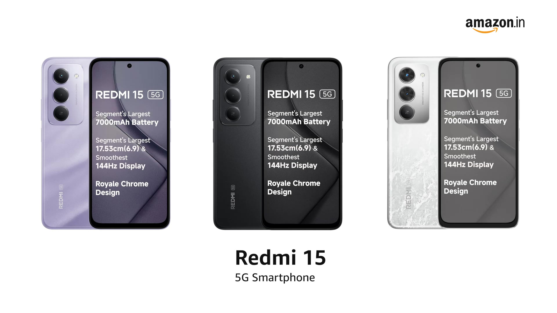 Redmi 15 5G Midnight Black Smartphone